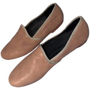 Gentle Souls tan slip on leather loafers by Kenneth Cole, US 9.5